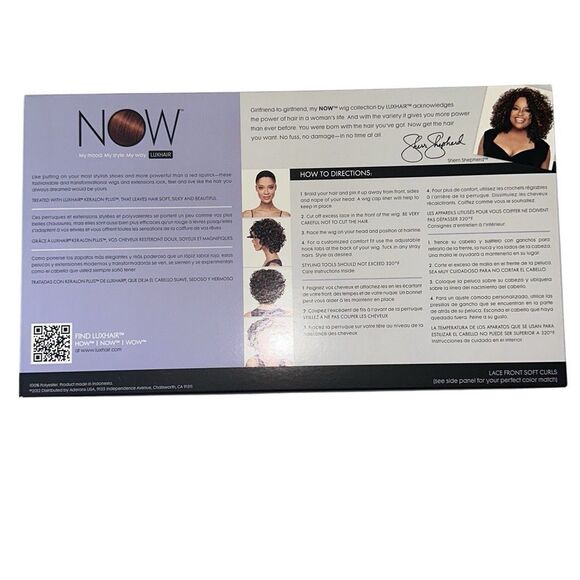 Luxhair NOW by Sherri Shepherd Womens Golden Blonde Lace Front Wig - Soft Curls - Picture 3 of 3